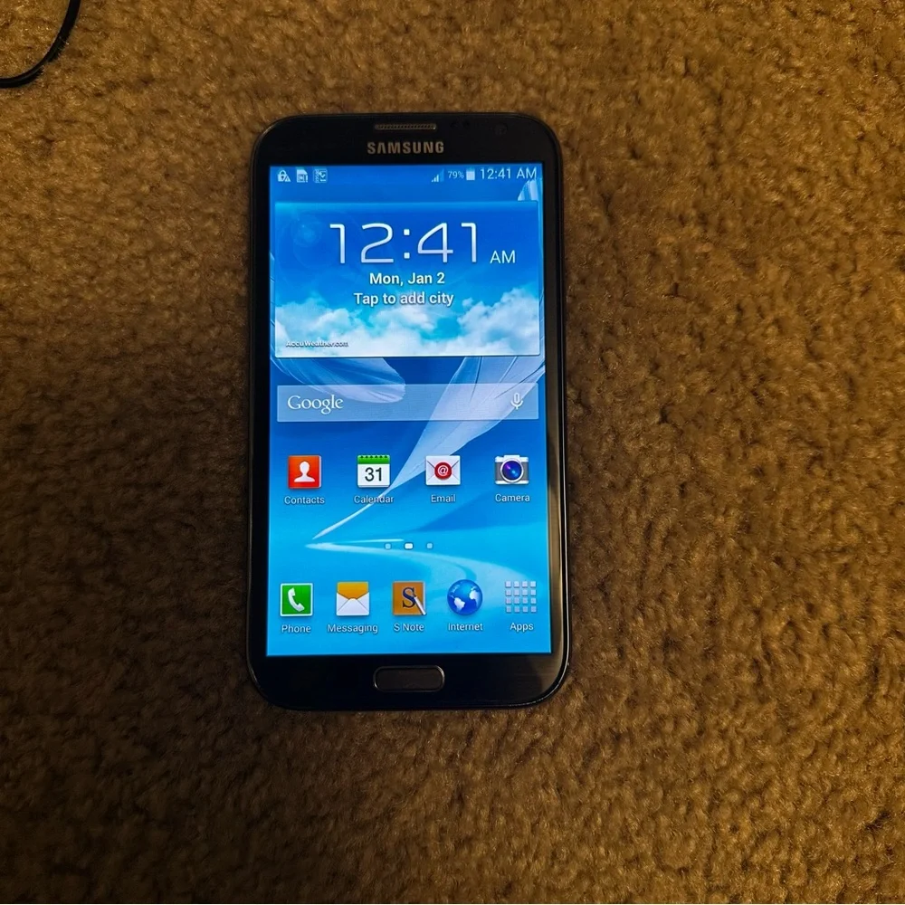Samsung Galaxy Note II - Navy Blue Smartphone with S Pen